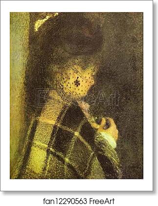 Free art print of Young Woman with a Veil by Pierre-Auguste Renoir