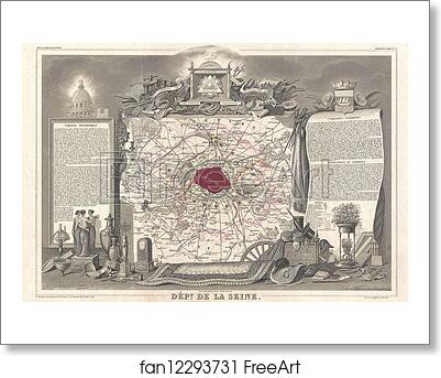 Free art print of Dept. de la Seine. by Victor Jules Levasseur Free art print of Dept. de la Seine. by Victor Jules Levasseur