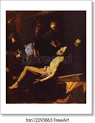 Free art print of The Martyrdom of St. Andrew by Jusepe De Ribera