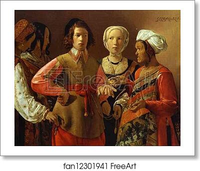 Free art print of The Fortune-Teller by Georges De La Tour