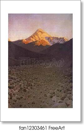 Free art print of The Mount Kazbek by Vasily Vereshchagin Free art print of The Mount Kazbek by Vasily Vereshchagin
