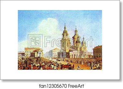 Free art print of Sennaya Square in St. Petersburg by Alexander Brulloff