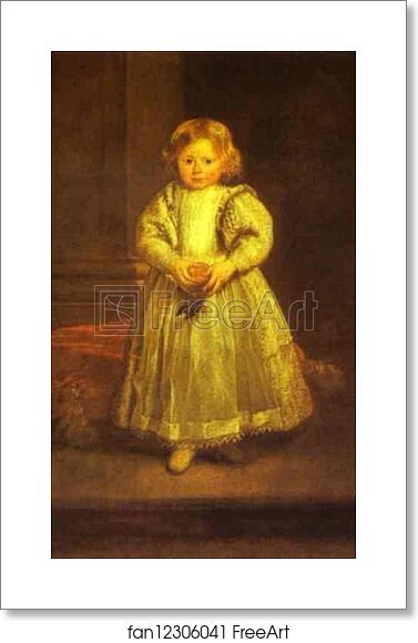 Free art print of Portrait of Clelia Cattaneo, Daughter of Marchesa Elena Grimaldi by Sir Anthony Van Dyck