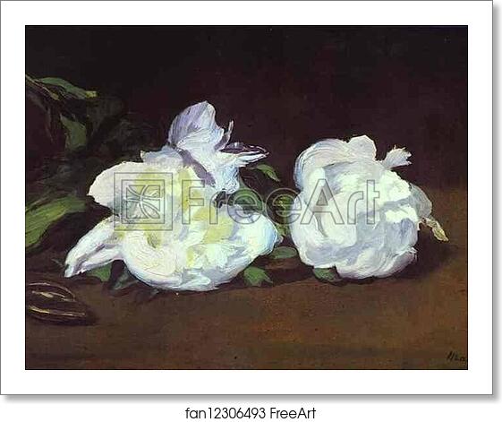 Free art print of Branch of White Peonies and Shears by Edouard Manet Free art print of Branch of White Peonies and Shears by Edouard Manet