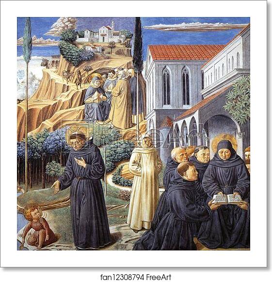 Free art print of The Parable of the Holy Trinity and the Visit to the Monks of Mount Pisano by Benozzo Gozzoli Free art print of The Parable of the Holy Trinity and the Visit to the Monks of Mount Pisano by Benozzo Gozzoli
