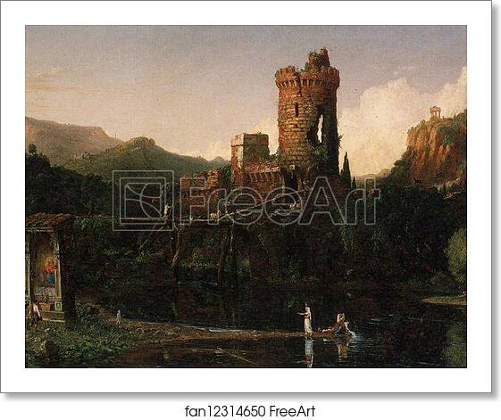 Free art print of Landscape Composition: Italian Scenery by Thomas Cole Free art print of Landscape Composition: Italian Scenery by Thomas Cole