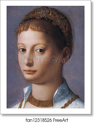 Free art print of Portrait of a Young Woman. Detail by Agnolo Bronzino
