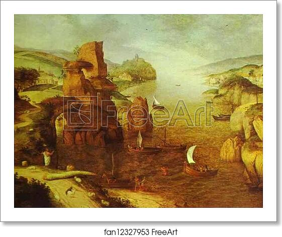 Free art print of Landscape with Christ Appearing to the Apostles at the Sea of Tiberias by Pieter Bruegel The Elder Free art print of Landscape with Christ Appearing to the Apostles at the Sea of Tiberias by Pieter Bruegel The Elder