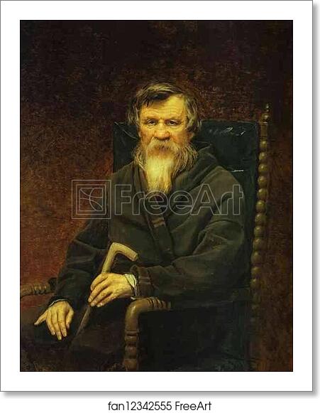 Free art print of Portrait of the Historian Mikhail Pogodin by Vasily Perov