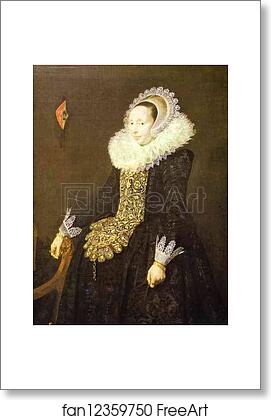 Free art print of Catharine Both Van der Eem by Frans Hals