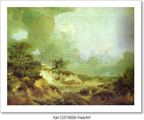 Free art print of Landscape with Sandpit by Thomas Gainsborough Free art print of Landscape with Sandpit by Thomas Gainsborough