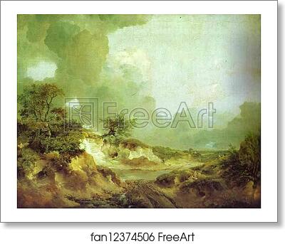 Free art print of Landscape with Sandpit by Thomas Gainsborough