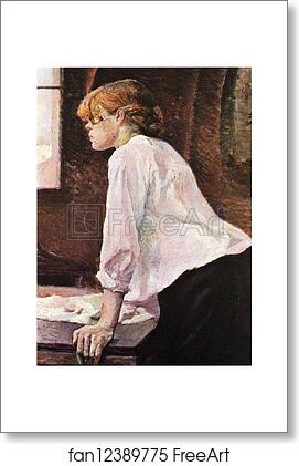 Free art print of The Laundress by Henri De Toulouse-Lautrec