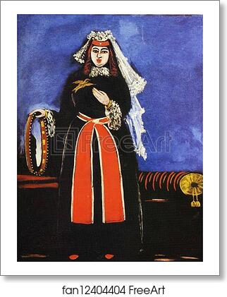 Free art print of A Georgian Woman with Tambourine by Niko Pirosmani Free art print of A Georgian Woman with Tambourine by Niko Pirosmani
