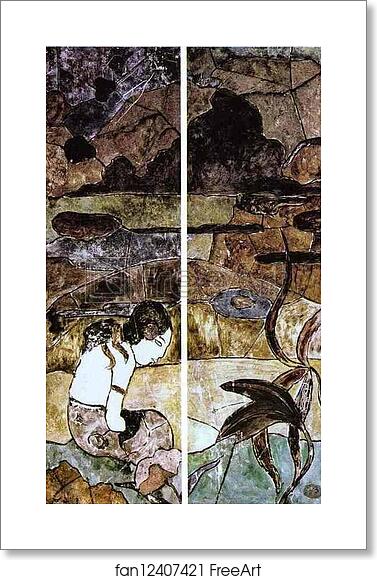 Free art print of Tahitian Woman in a Landscape by Paul Gauguin Free art print of Tahitian Woman in a Landscape by Paul Gauguin