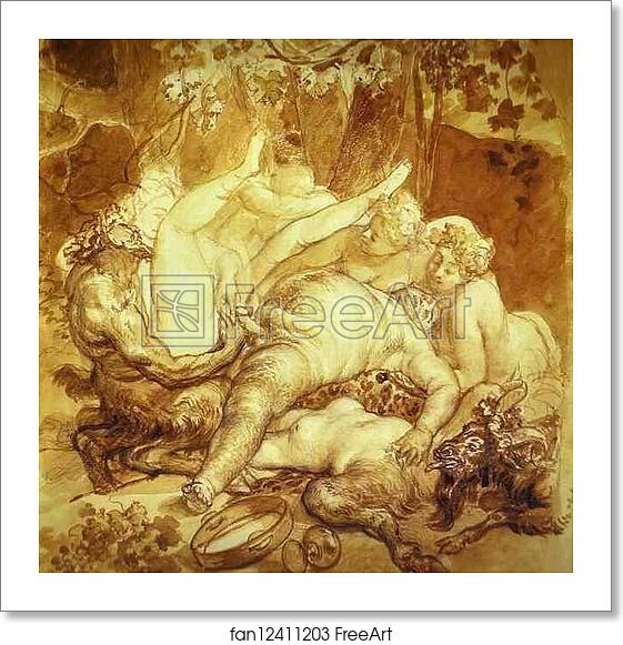 Free art print of Silen, Satyr and Bacchanals by Karl Brulloff Free art print of Silen, Satyr and Bacchanals by Karl Brulloff