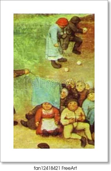 Free art print of Children's Games. Detail by Pieter Bruegel The Elder Free art print of Children's Games. Detail by Pieter Bruegel The Elder