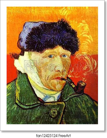Free art print of Self-portrait with a Pipe by Vincent Van Gogh Free art print of Self-portrait with a Pipe by Vincent Van Gogh