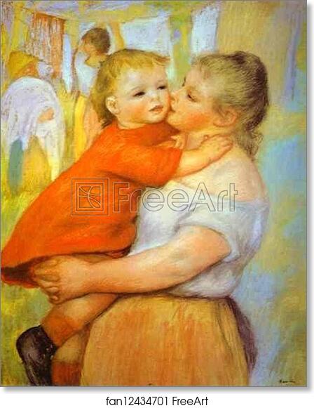 Free art print of Aline and Pierre by Pierre-Auguste Renoir