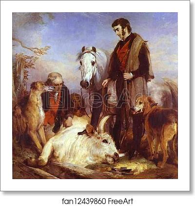 Free art print of Death of the Wild Bull by Sir Edwin Landseer
