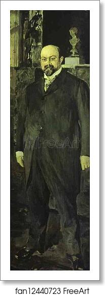 Free art print of Portrait of Mikhail Abramovich Morozov by Valentin Serov