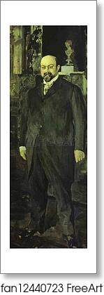 Free art print of Portrait of Mikhail Abramovich Morozov by Valentin Serov