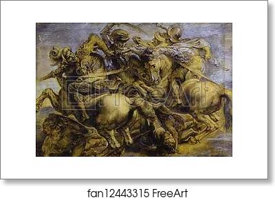 Free art print of Copy of the Battle of Anghiari by Leonardo da Vinci by Leonardo Da Vinci