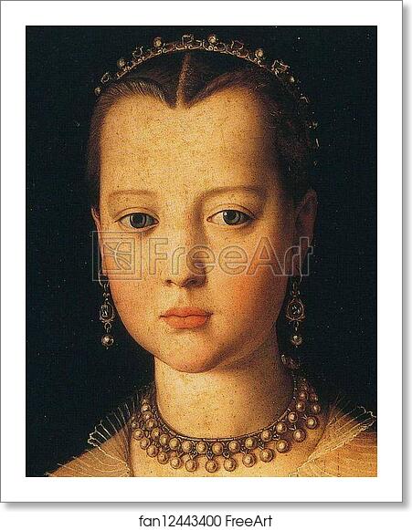 Free art print of Portrait of Maria de'Medici. Detail by Agnolo Bronzino Free art print of Portrait of Maria de'Medici. Detail by Agnolo Bronzino