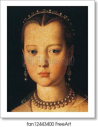 Free art print of Portrait of Maria de'Medici. Detail by Agnolo Bronzino