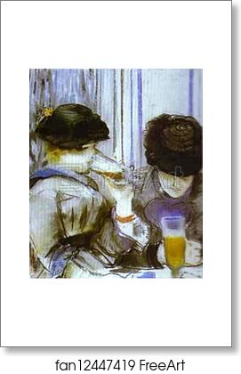 Free art print of Two Women Drinking Bocks by Edouard Manet