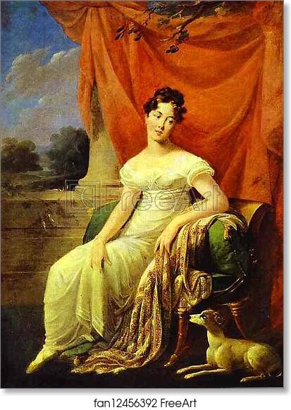 Free art print of Portrait of S. P. Apraksina by Henri Francois Riesener