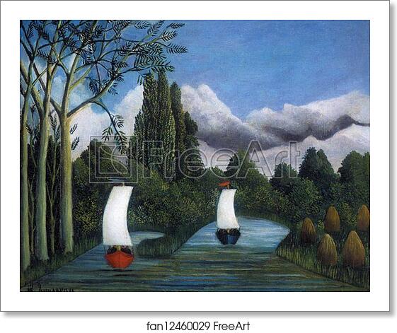 Free art print of Banks of the Oise by Henri Rousseau Free art print of Banks of the Oise by Henri Rousseau