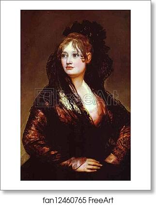 Free art print of Dona Isabel de Porcel by Francisco De Goya Y Lucientes