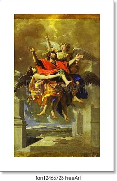 Free art print of The Ecstasy of St. Paul by Nicolas Poussin