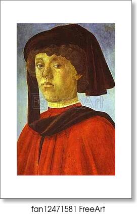 Free art print of Portrait of a Young Man by Alessandro Botticelli