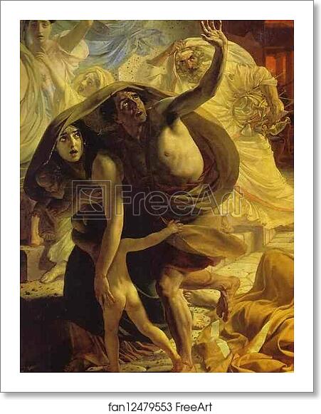 Free art print of The Last Day of Pompeii. Detail by Karl Brulloff Free art print of The Last Day of Pompeii. Detail by Karl Brulloff