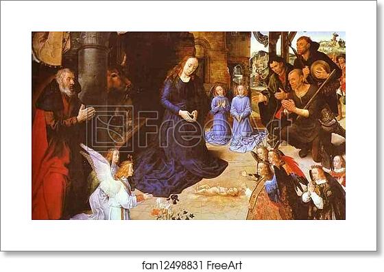 Free art print of Adoration of the Shepherds (cenral panel of the Portinari Altar) by Hugo Van Der Goes Free art print of Adoration of the Shepherds (cenral panel of the Portinari Altar) by Hugo Van Der Goes