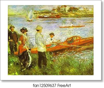 Free art print of Oarsmen at Chatou by Pierre-Auguste Renoir