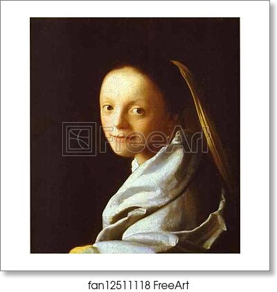 Free art print of Head of a Girl by Jan Vermeer Free art print of Head of a Girl by Jan Vermeer