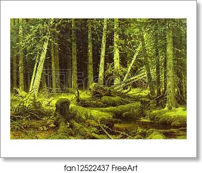 Free art print of Wind-Fallen Trees by Ivan Shishkin