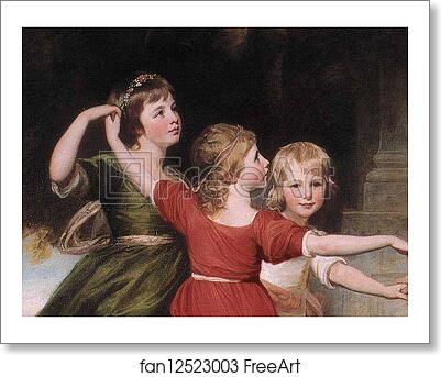 Free art print of The Levenson-Gower Children. Detail by George Romney