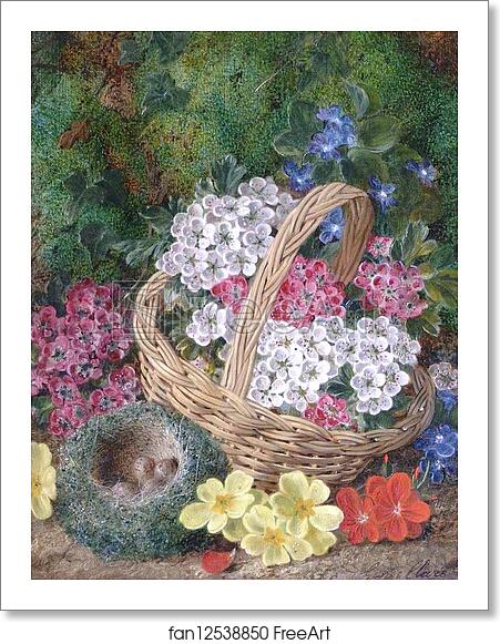 Free art print of Basket with Flowers by George Clare Free art print of Basket with Flowers by George Clare