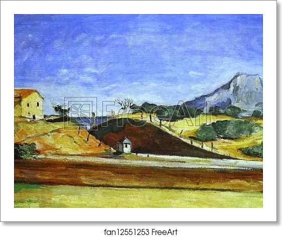 Free art print of The Railway Cutting by Paul Cézanne Free art print of The Railway Cutting by Paul Cézanne