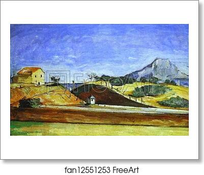 Free art print of The Railway Cutting by Paul Cézanne