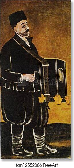 Free art print of Barrel Organist by Niko Pirosmani