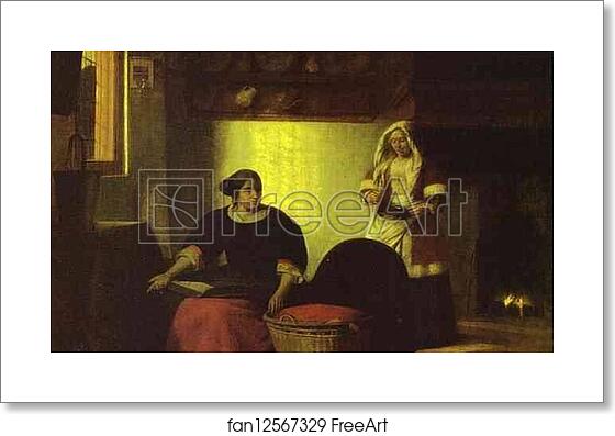 Free art print of A Sick Child by Pieter De Hooch Free art print of A Sick Child by Pieter De Hooch