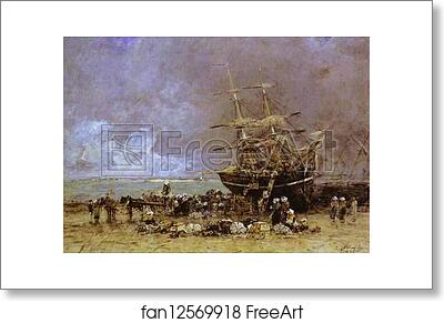Free art print of Return of the Terre-Neuvier by Eugène-Louis Boudin