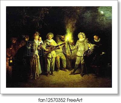 Free art print of Love in the Italian Theater by Jean-Antoine Watteau Free art print of Love in the Italian Theater by Jean-Antoine Watteau