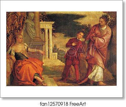 Free art print of Youth Between Virture and Vice by Paolo Veronese