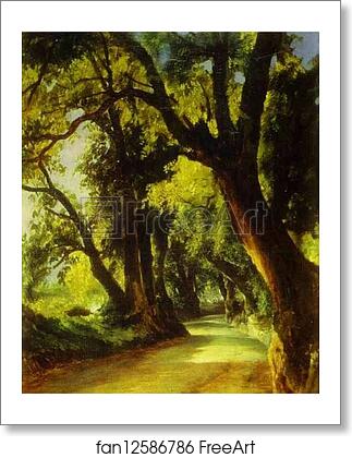 Free art print of An Alley in Albano by Mikhail Lebedev